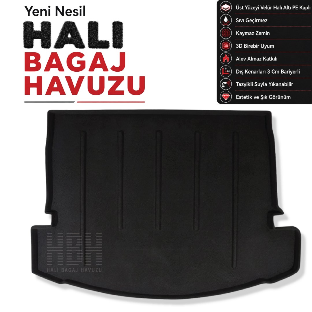 Nissan X-Trail T32 Halı Bagaj Havuzu (2013-2017 Arası)