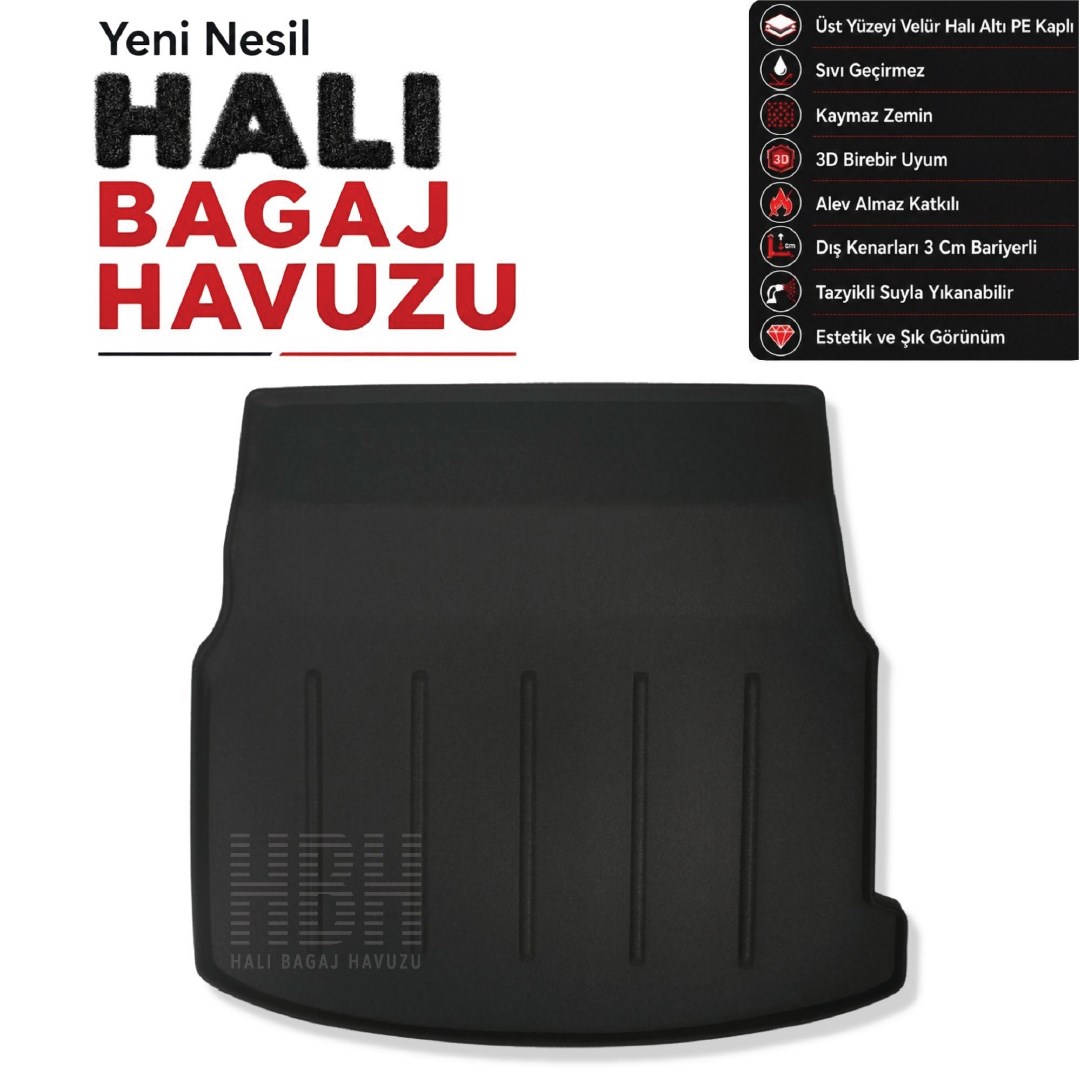 Mercedes E-Serisi Coupe C207 Halı Bagaj Havuzu (2015-2018 Arası)