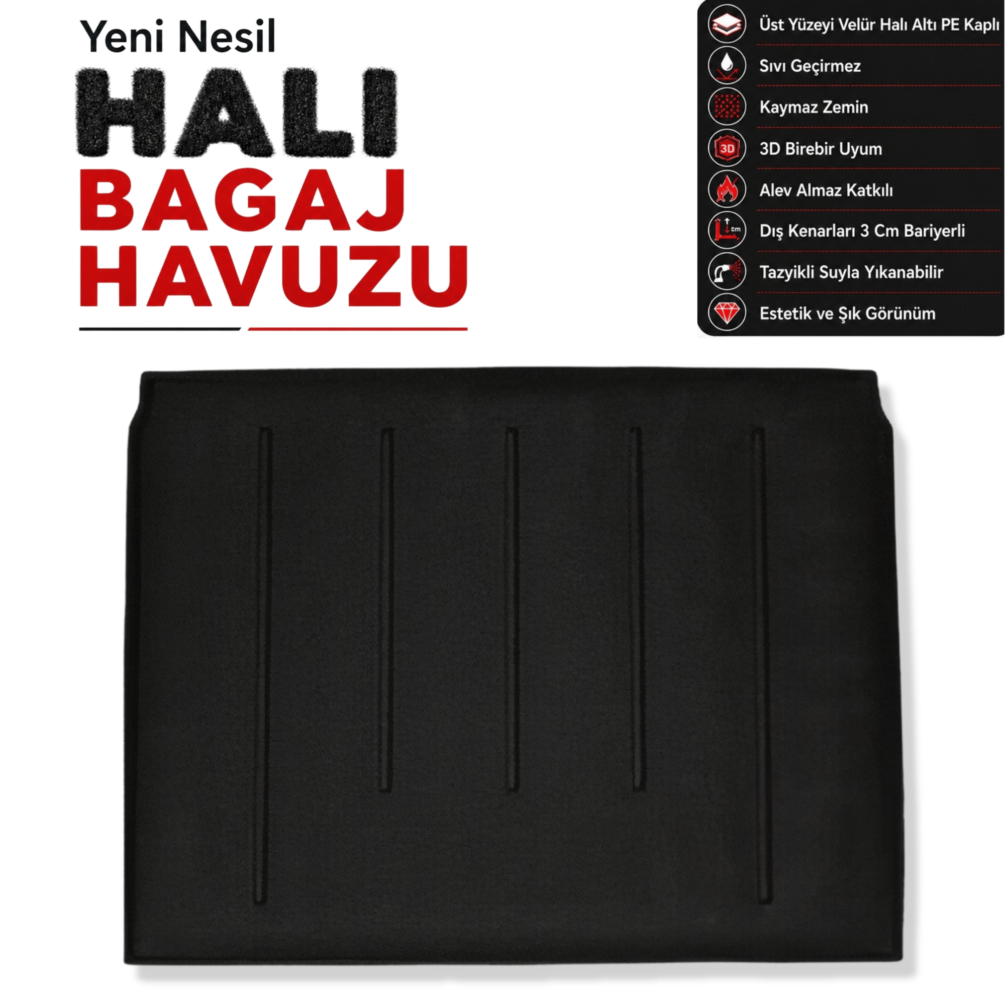 Opel Combo Halı Bagaj Havuzu (2012-2019 Arası)