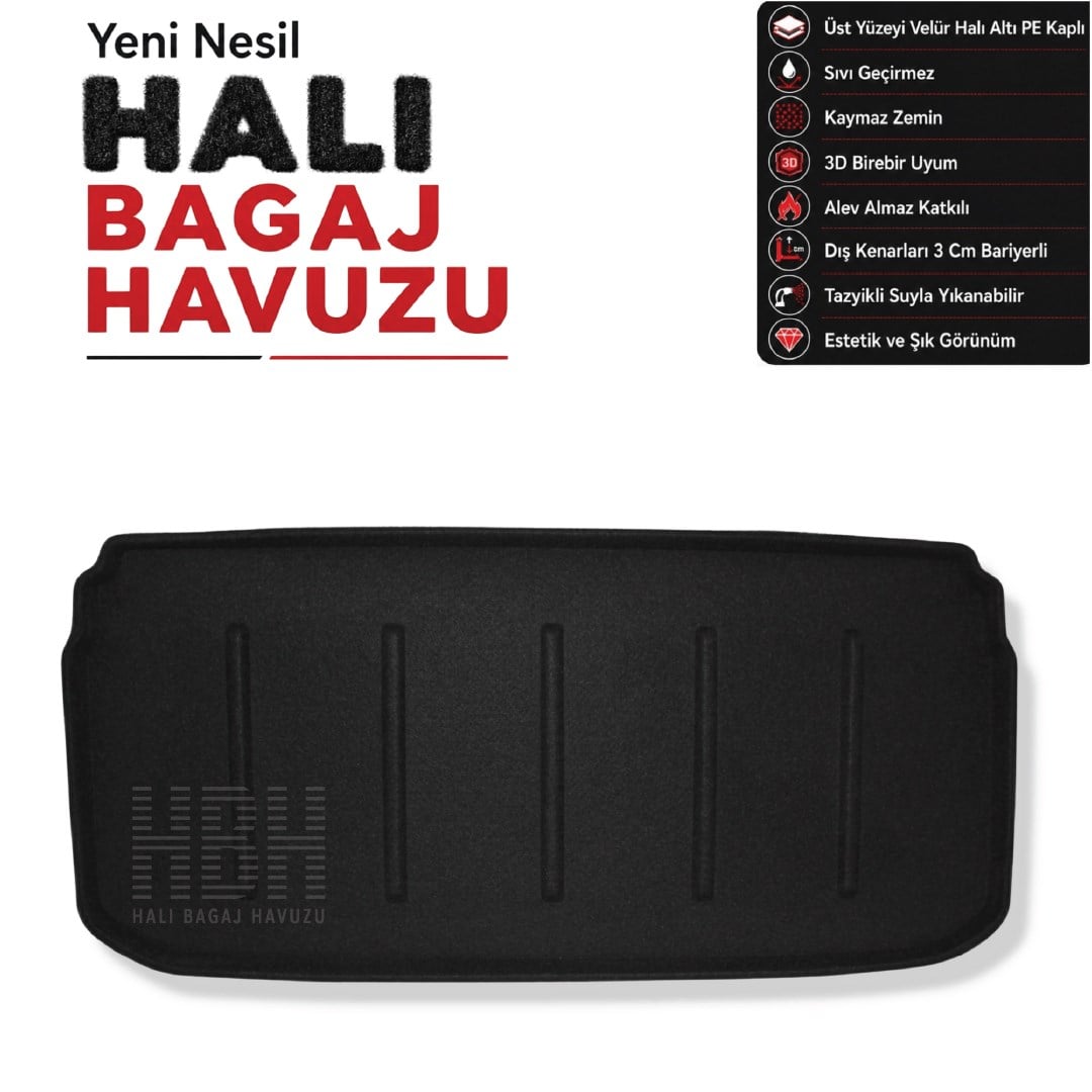 Mini Cooper 2 Kapı Elektrikli Halı Bagaj Havuzu (2024 ve Sonrası)