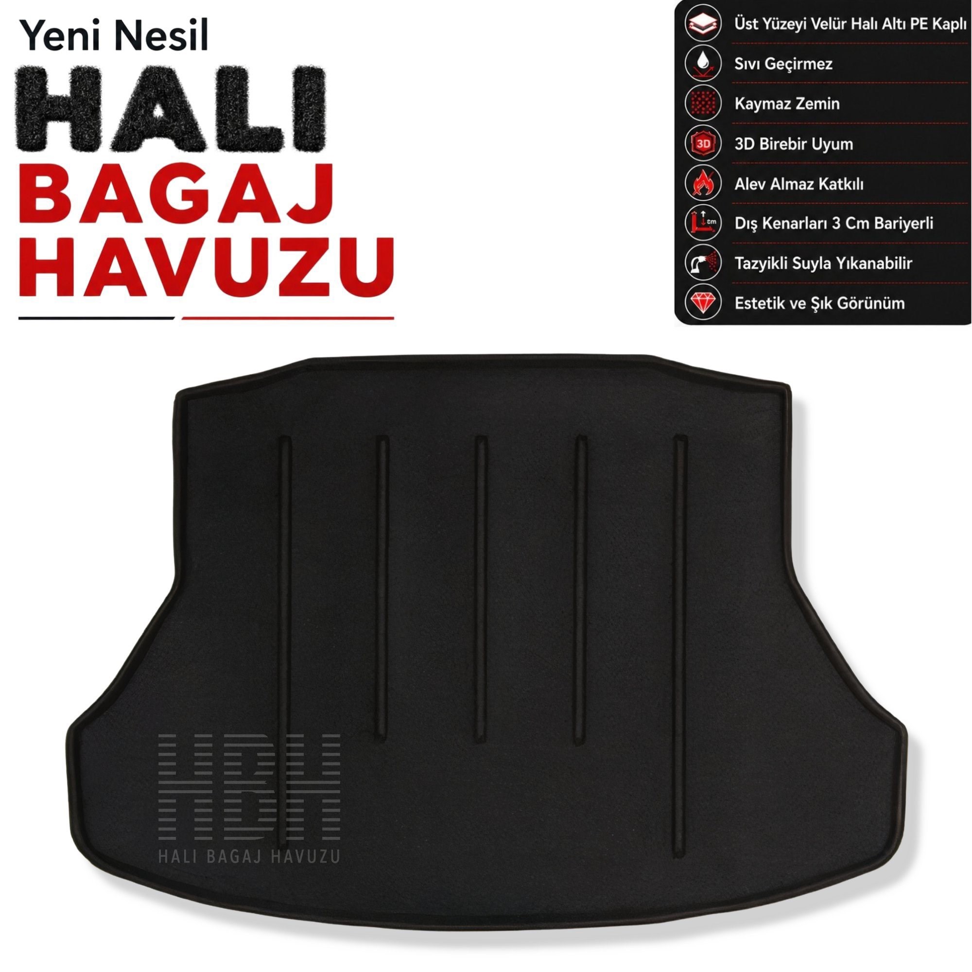 Honda Civic Sedan Halı Bagaj Havuzu (2012-2016 Arası)