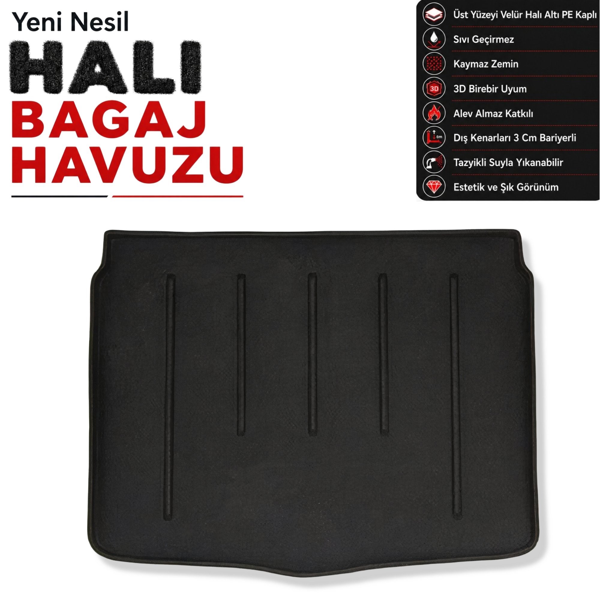 Fiat 500X Halı Bagaj Havuzu (2014 ve Sonrası)