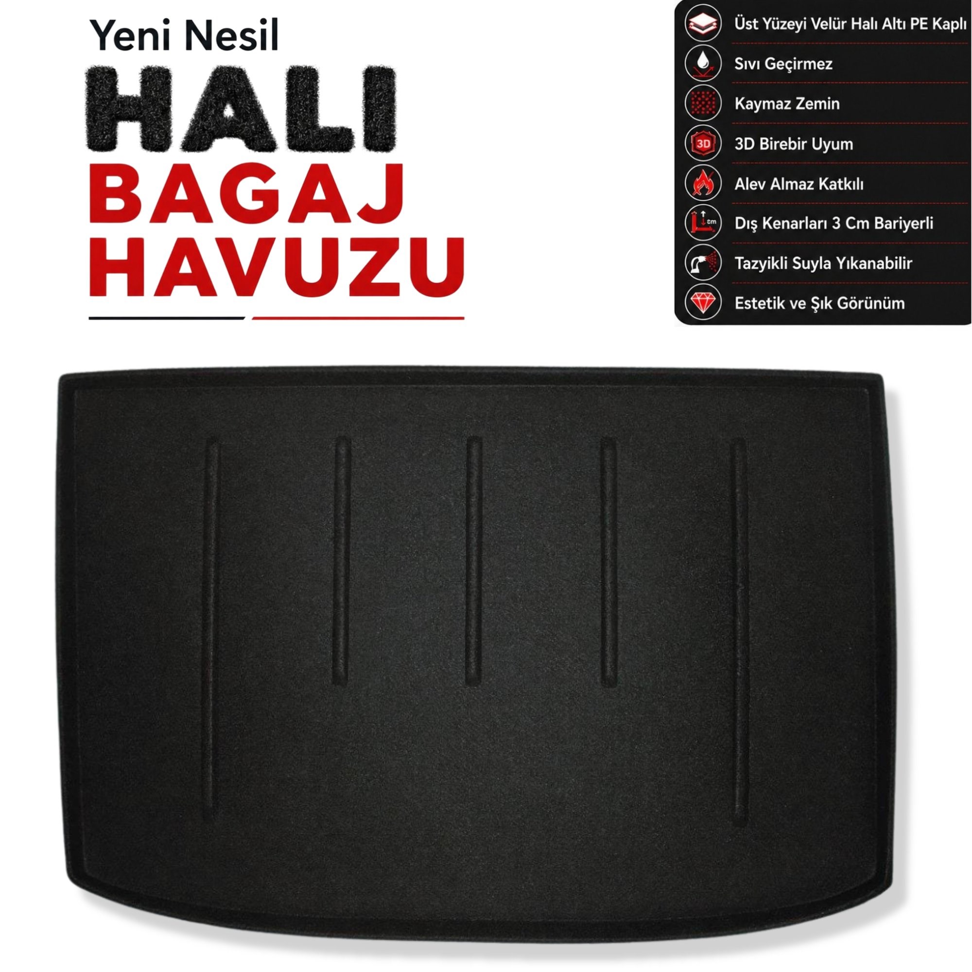Mercedes A Serisi W176 HB Halı Bagaj Havuzu (2013 - 2017 Arası)
