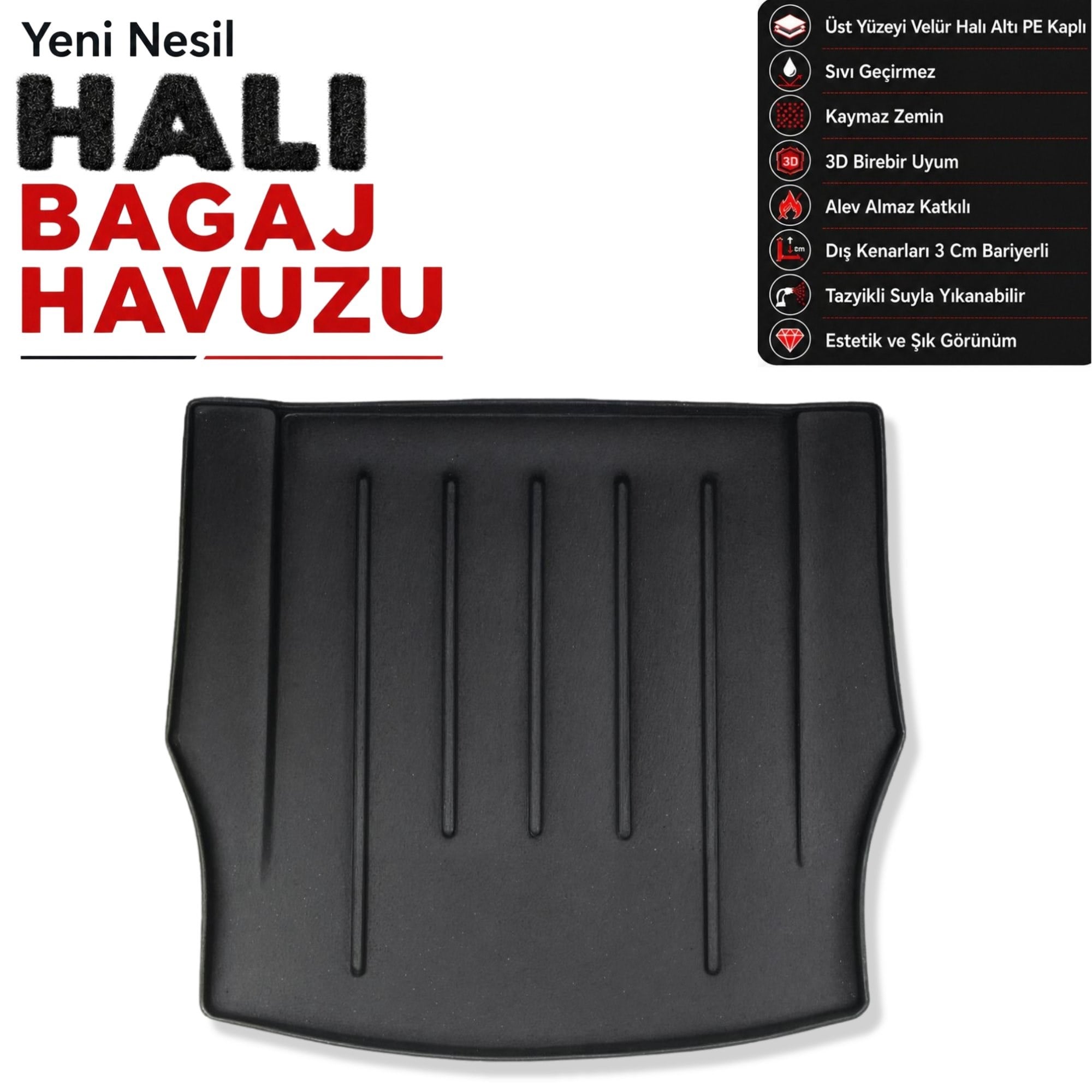 BMW 2 Coupe Halı Bagaj Havuzu F22 (2014-2022 Arası)