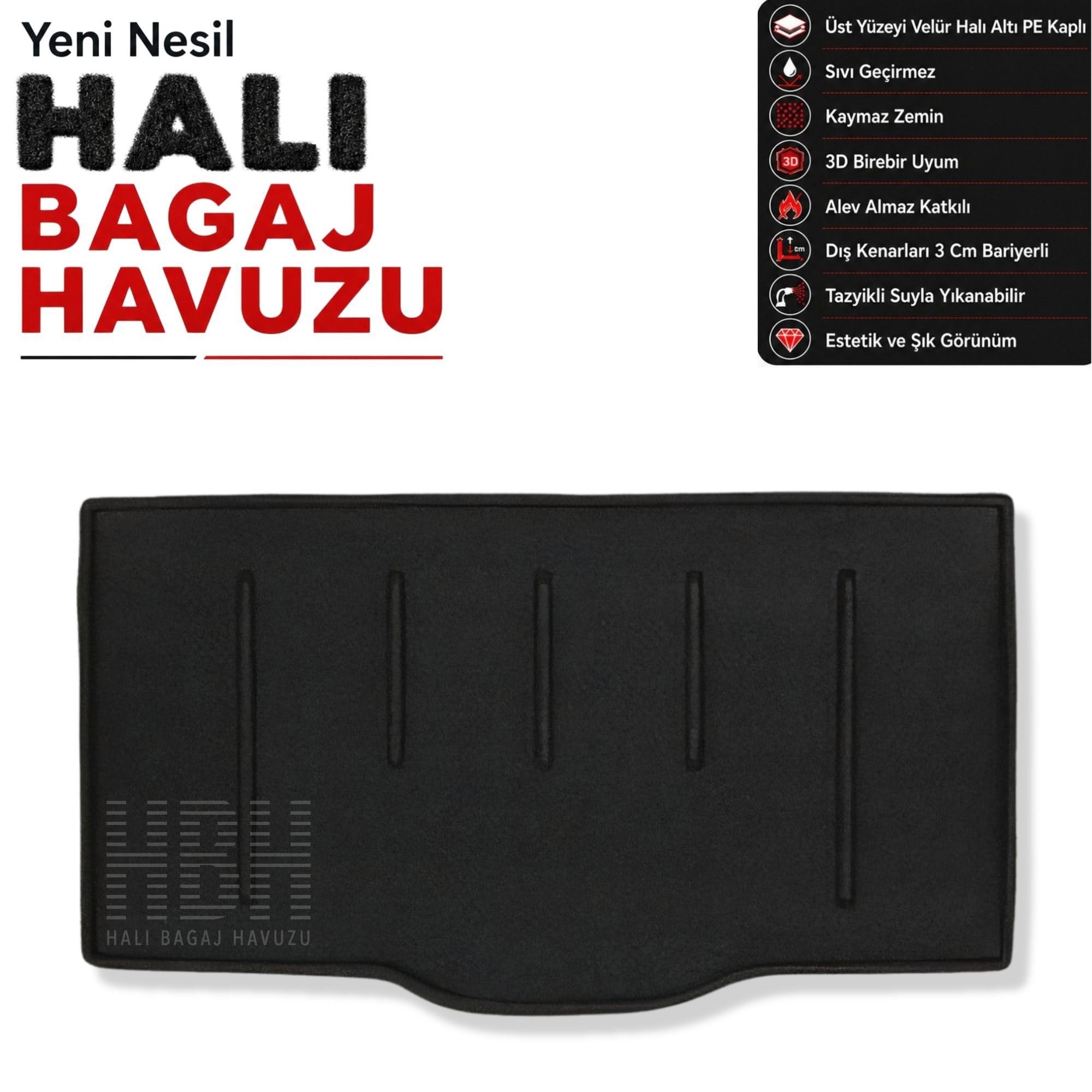 Fiat Panda Halı Bagaj Havuzu (2012-2020 Arası)