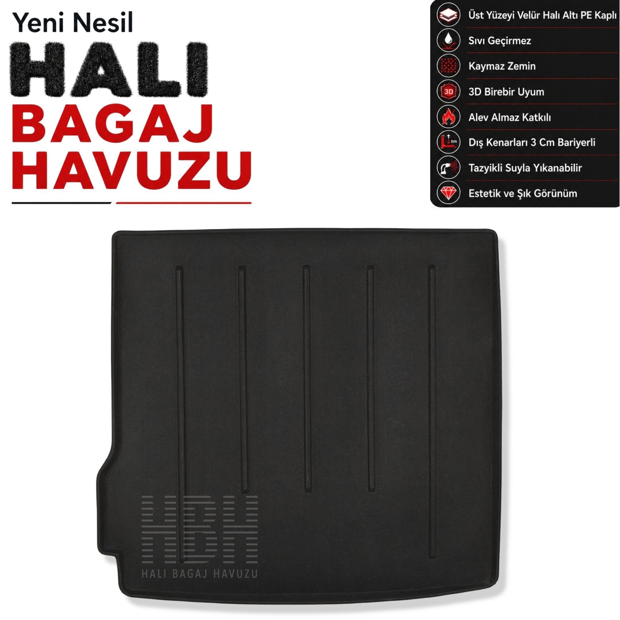 Dacia Duster 4x2 Halı Bagaj Havuzu (2017-2024 Arası)