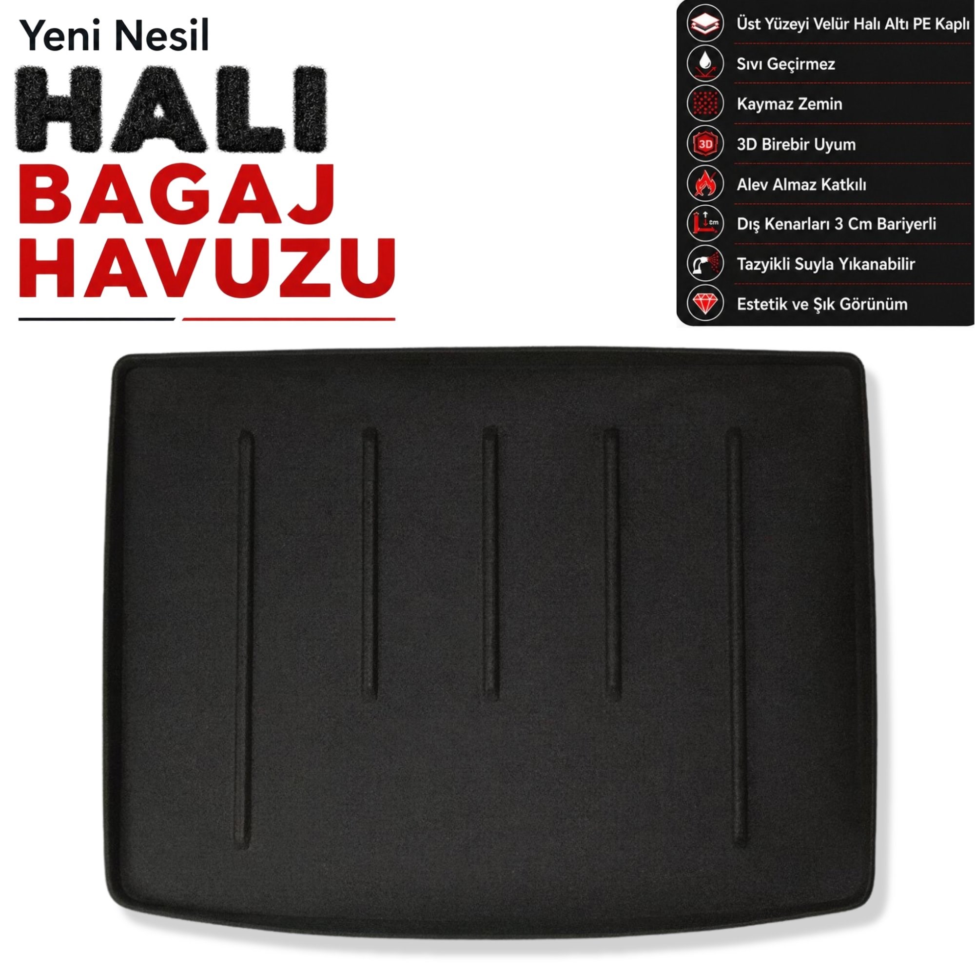 Jeep Renegade Halı Bagaj Havuzu (2014 ve Sonrası)