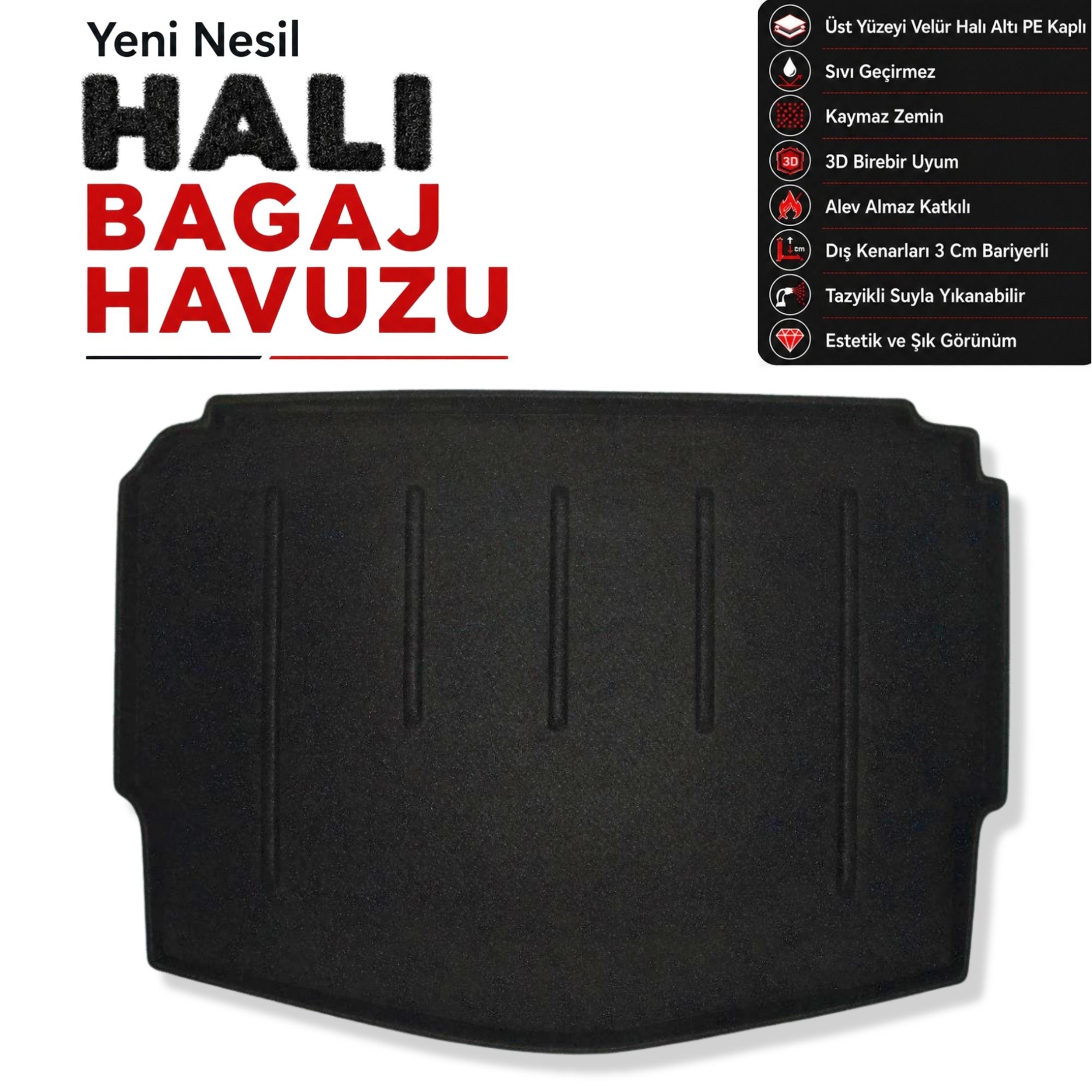 Nissan Note E12 Halı Bagaj Havuzu (2012-2017 Arası)