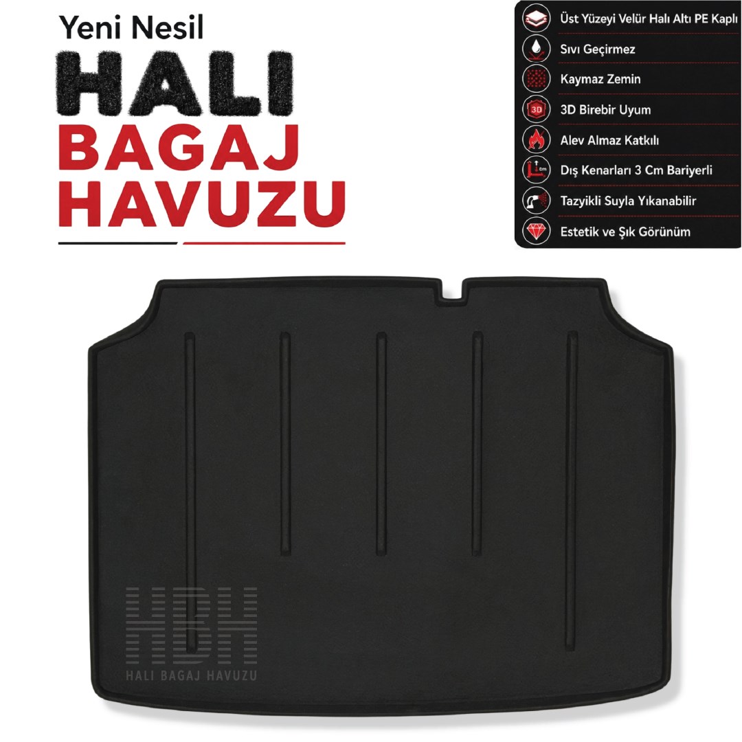 Peugeot 308 5 Kapı Halı Bagaj Havuzu (2014-2022 Arası)