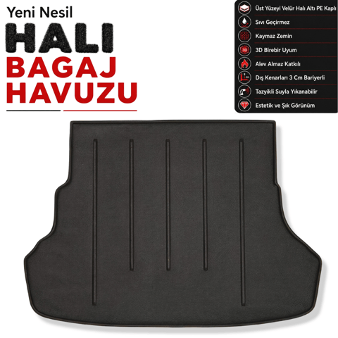 Hyundai Accent Blue Halı Bagaj Havuzu (2011 Sonrası)