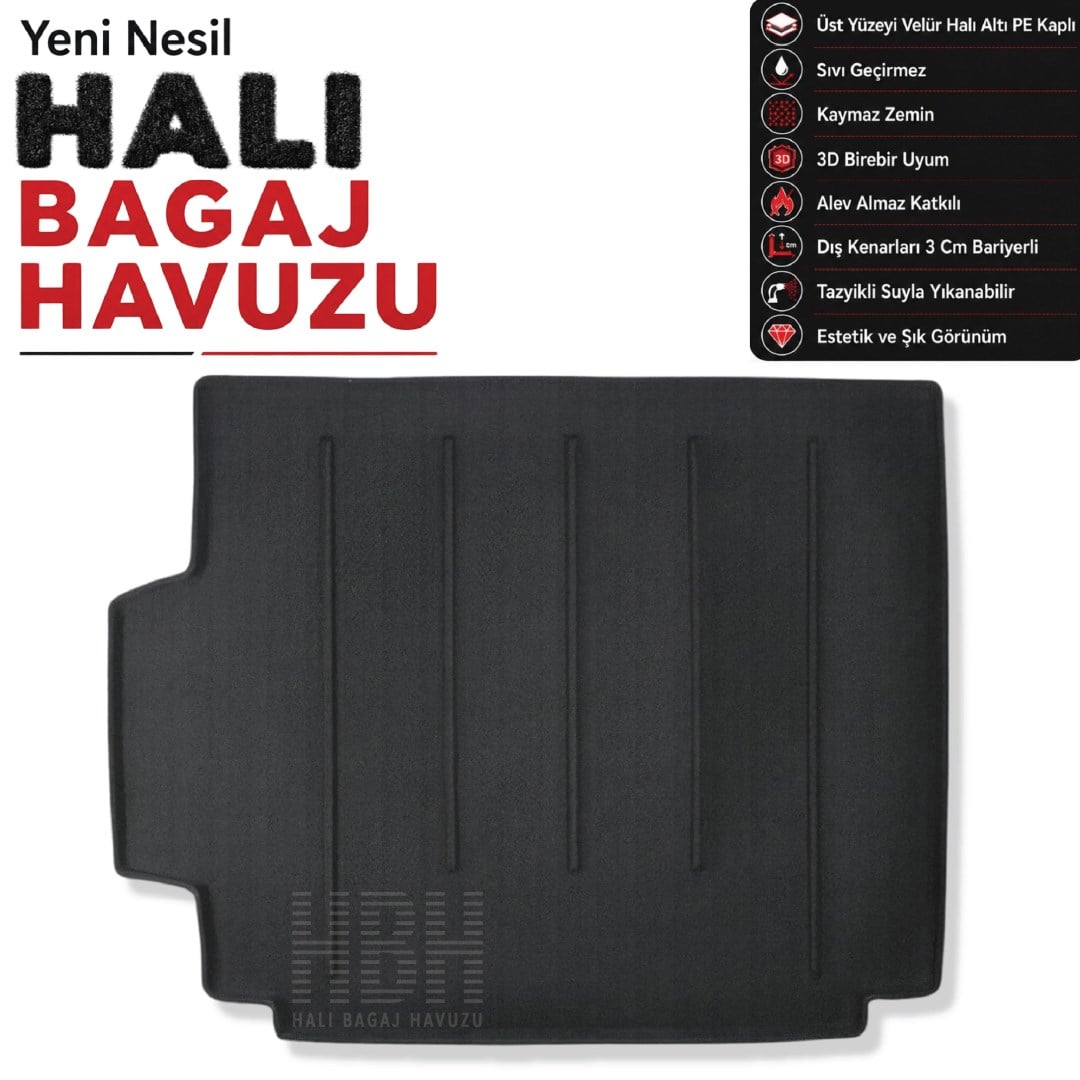 Land Rover Discovery 5 Halı Bagaj Havuzu (2016 Sonrası)