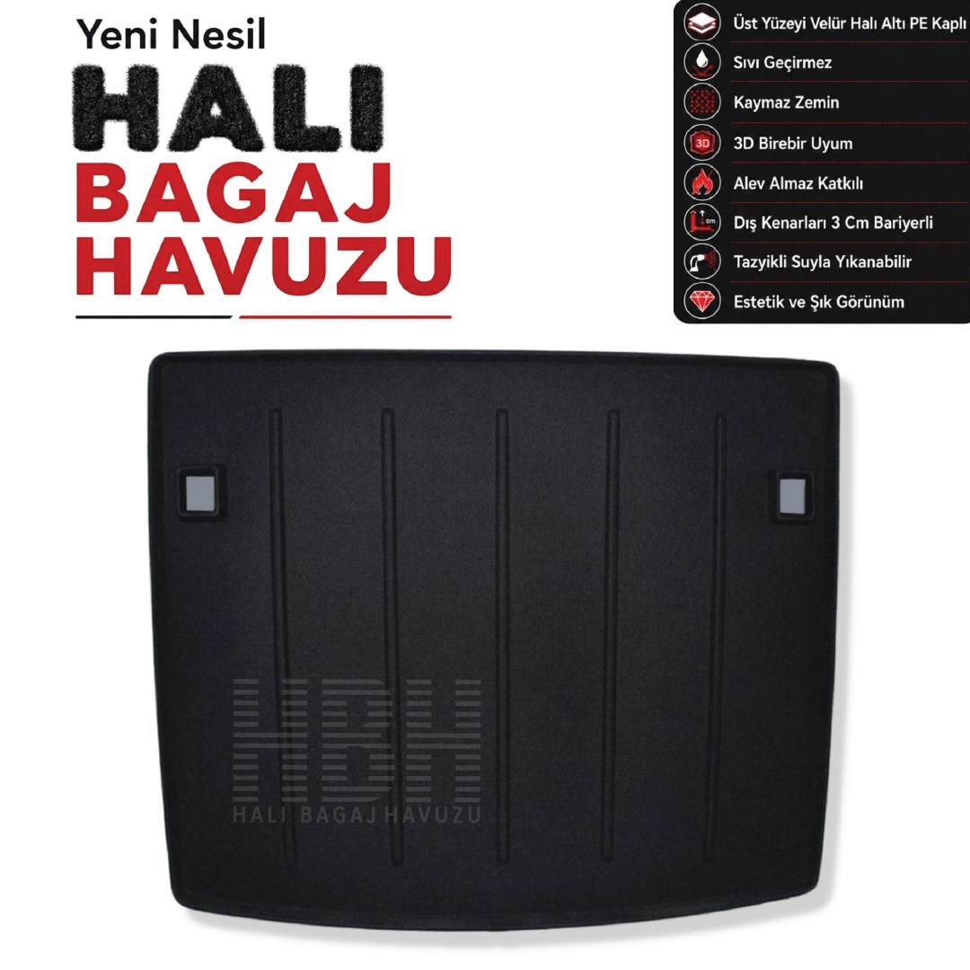 Vw Caddy Halı Bagaj Havuzu (Koltuklu - 2021 Sonrası)