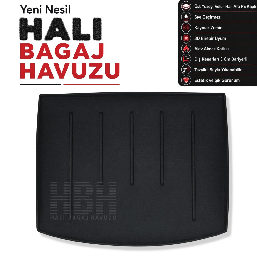 Volvo V40 Cross Country Halı Bagaj Havuzu (2012 ve 2019 Arası)