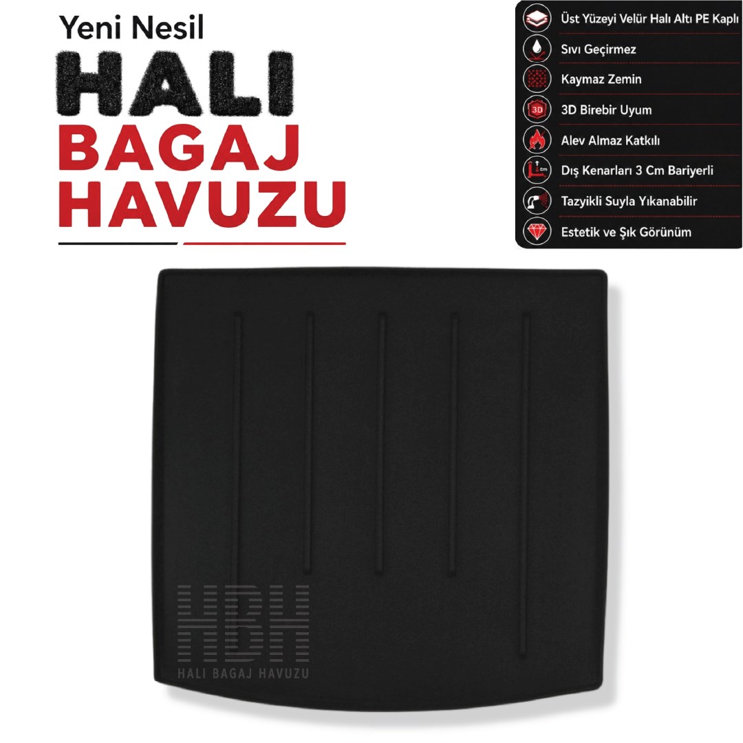 Skoda Kodiaq Halı Bagaj Havuzu (5 Kişilik) (2016-2024 Arası)