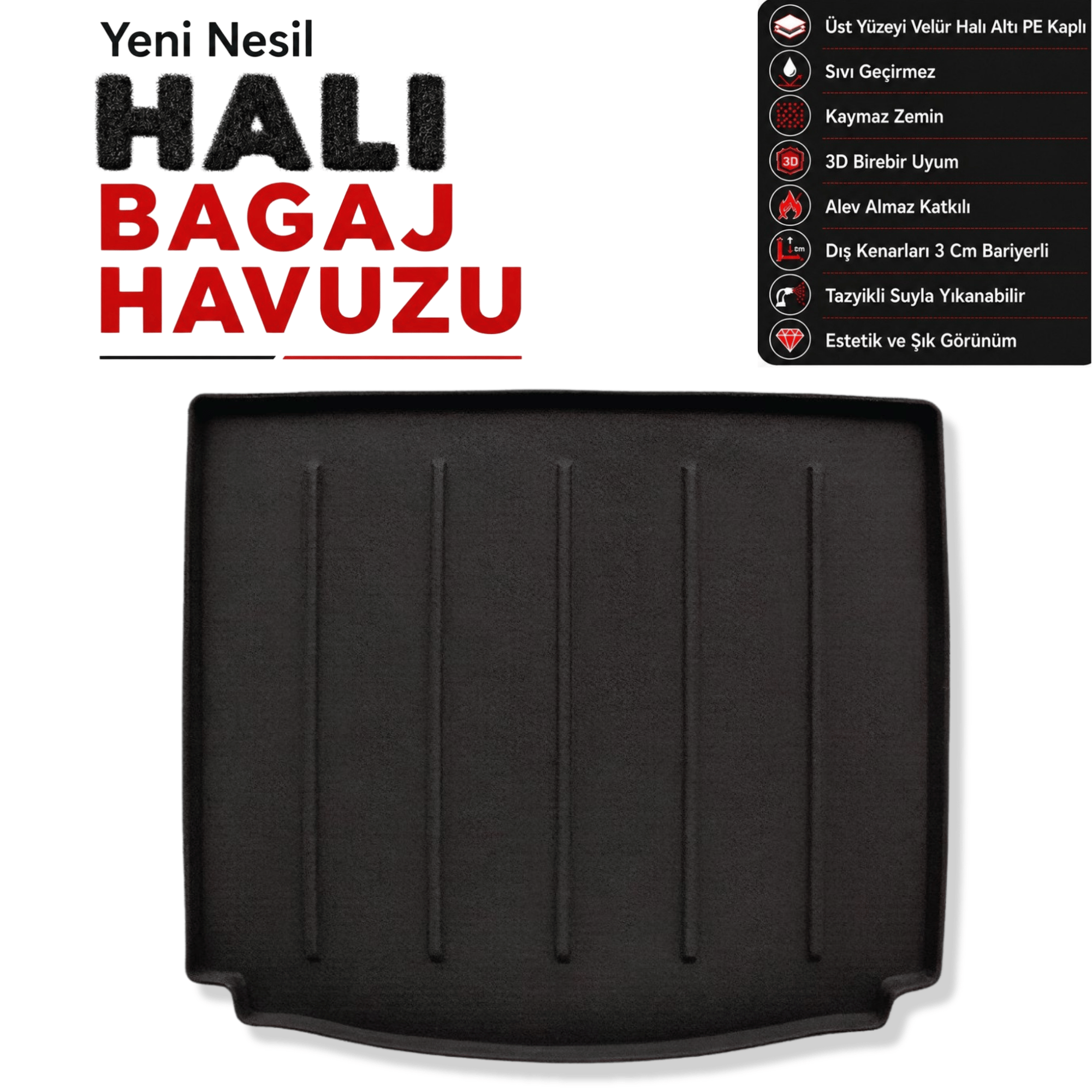 Mercedes A Serisi W177 Sedan Halı Bagaj Havuzu (2019 Sonrası)