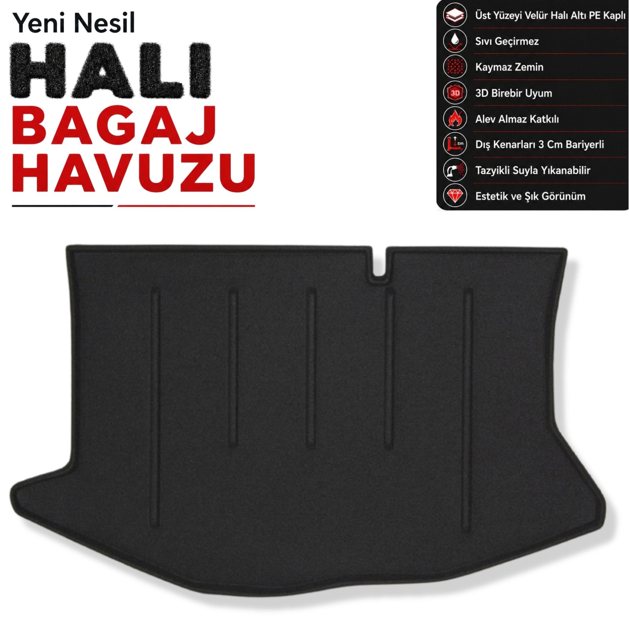 Ford Fiesta Halı Bagaj Havuzu (2008 - 2017 Arası)