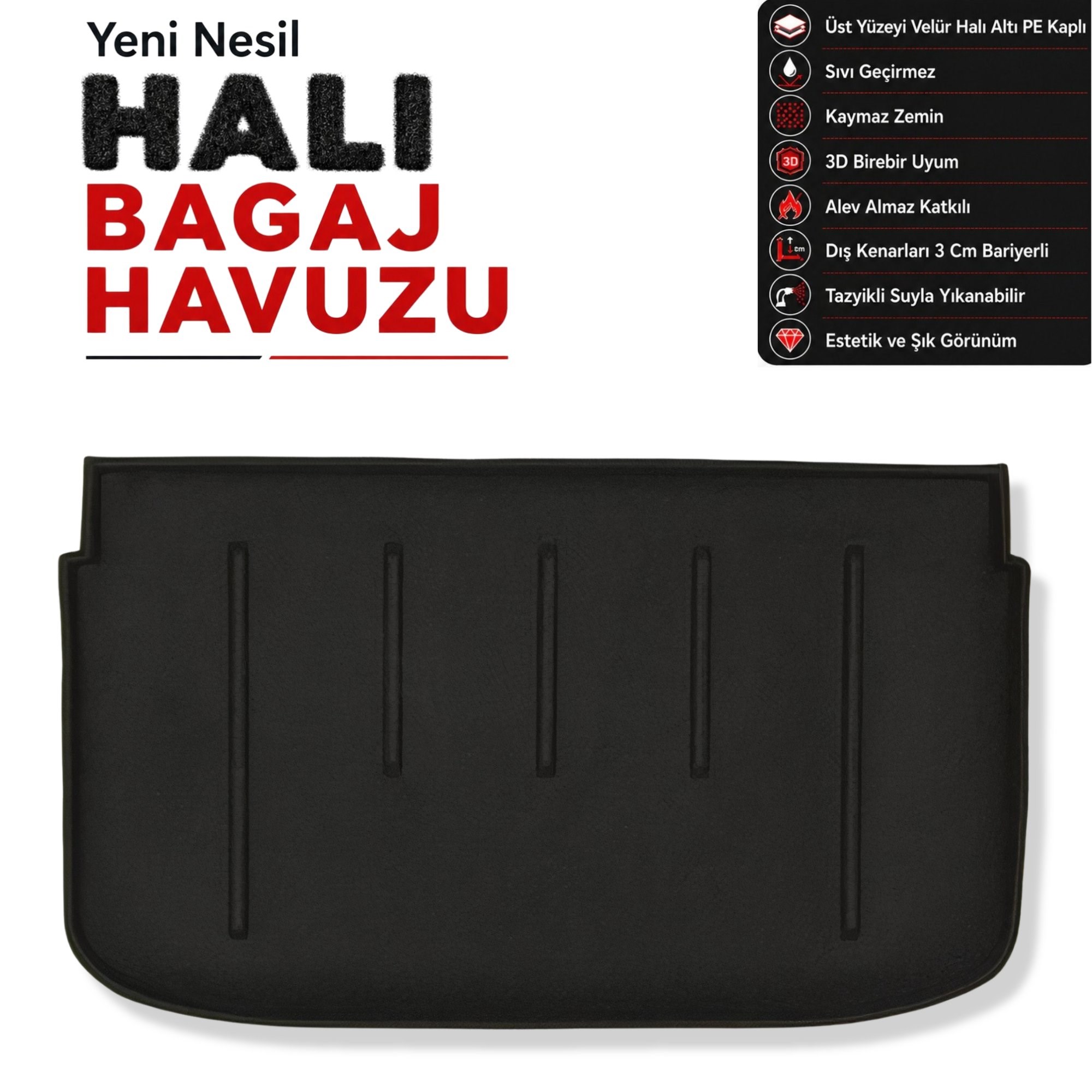 Nissan Micra K12 Halı Bagaj Havuzu (2003-2010 arası)