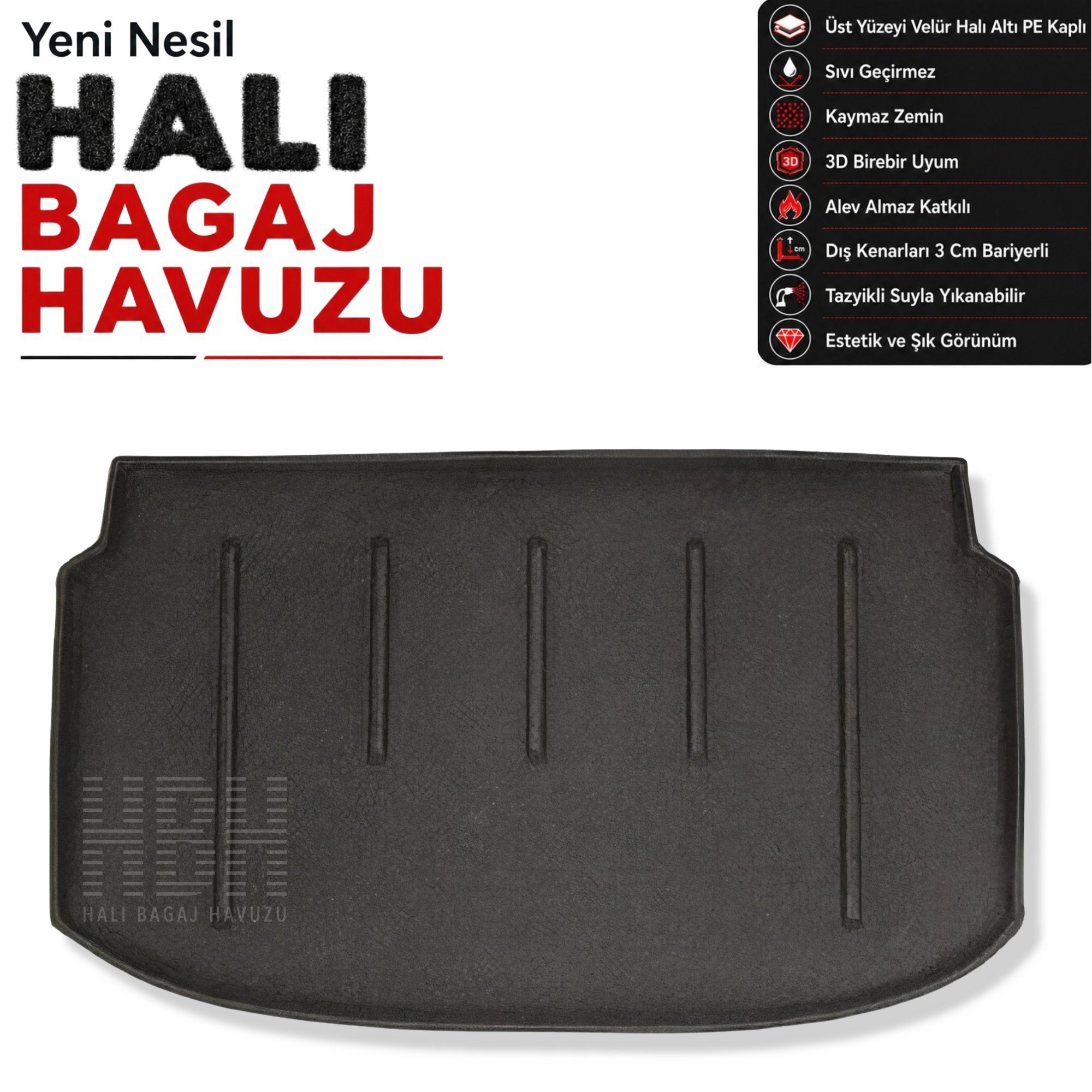 Chevrolet Aveo HB Halı Bagaj Havuzu (2011-2020 Arası)