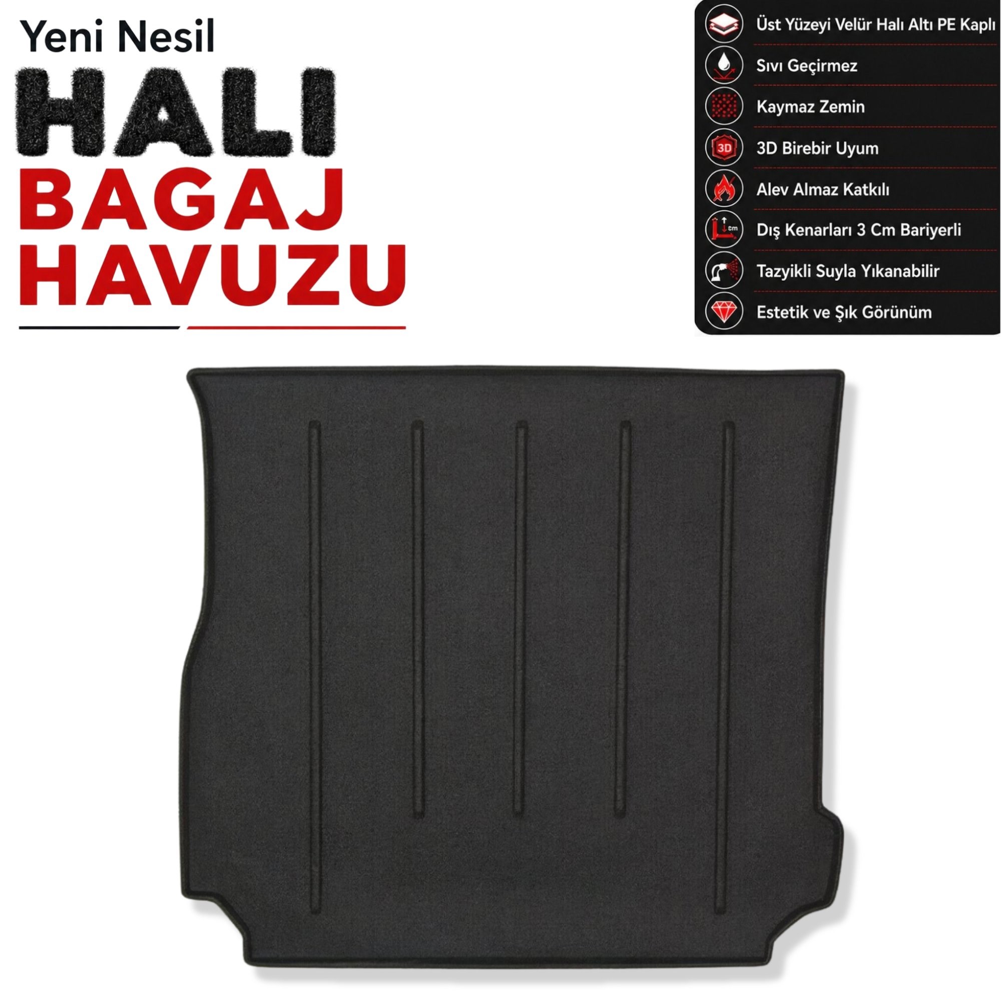 Land Rover Discovery 4 Halı Bagaj Havuzu (2009 - 2016 Arası)