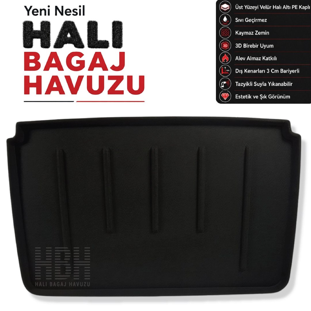 Renault Captur Halı Bagaj Havuzu (2013 - 2021 Arası)