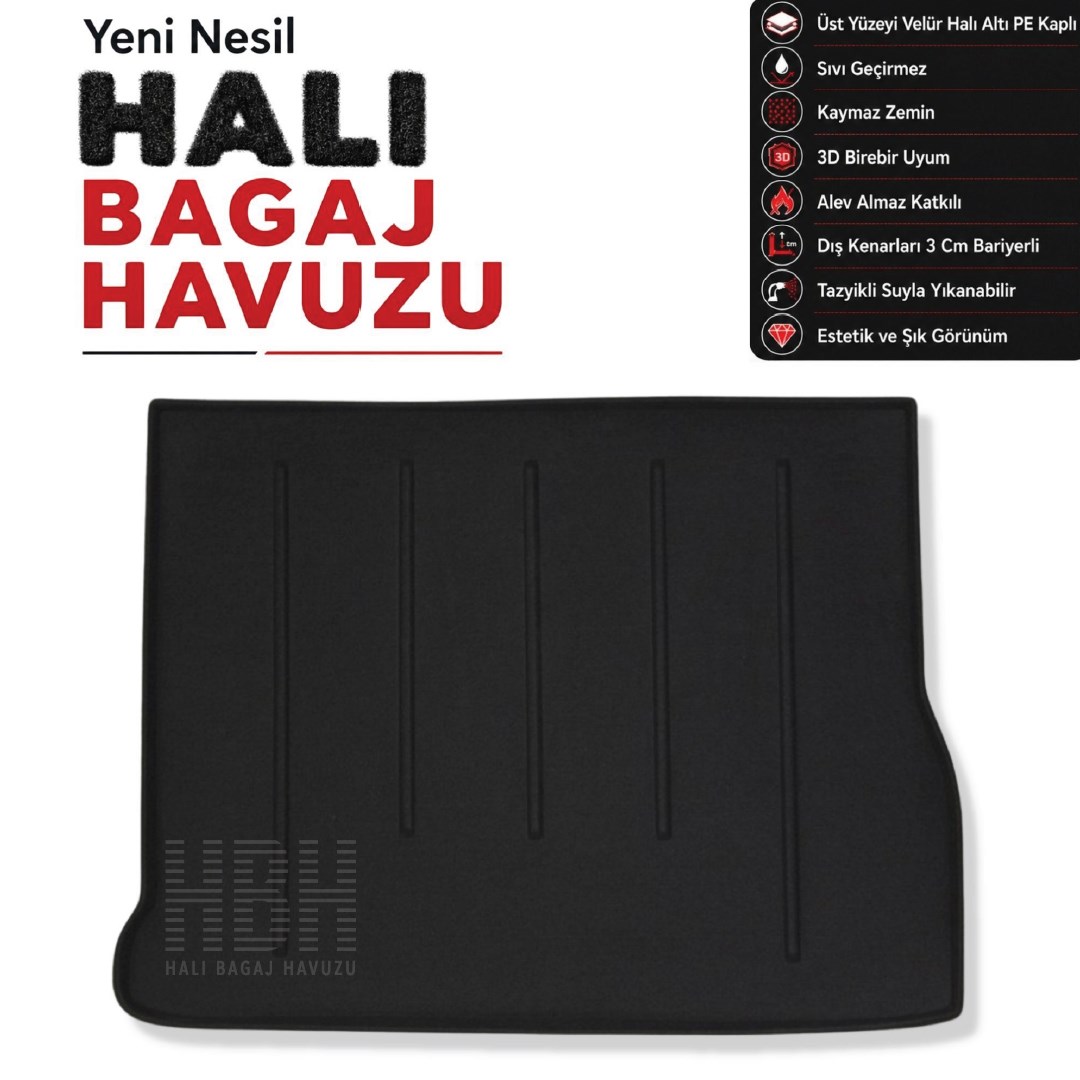 Renault Scenic III Halı Bagaj Havuzu (2012-2022 Arası)