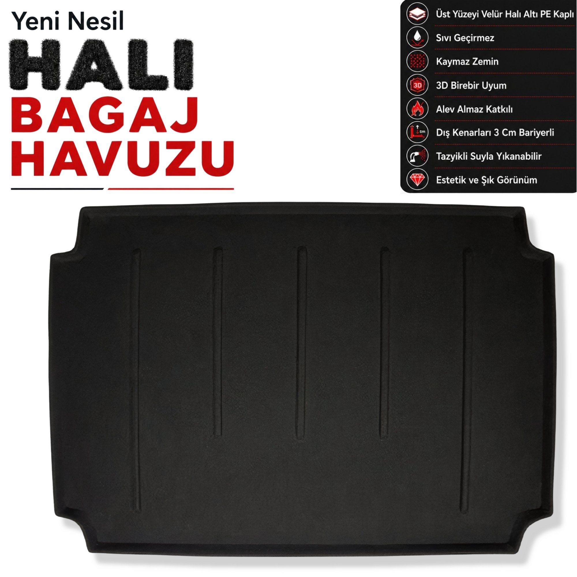 Citroen Berlingo Combi Halı Bagaj Havuzu (2008-2019 Arası)