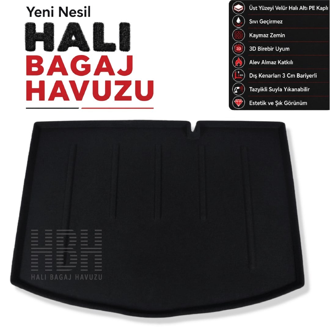 Toyota Yaris Halı Bagaj Havuzu (2012-2017 Arası)