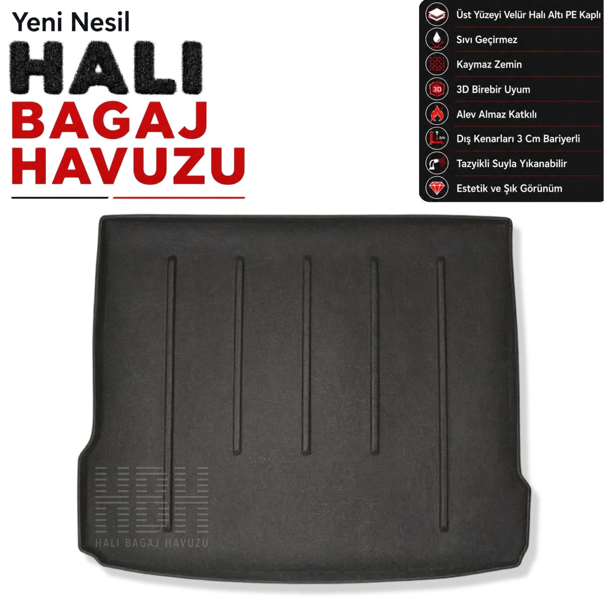 Audi Q3 Halı Bagaj Havuzu (2012-2021 Arası)