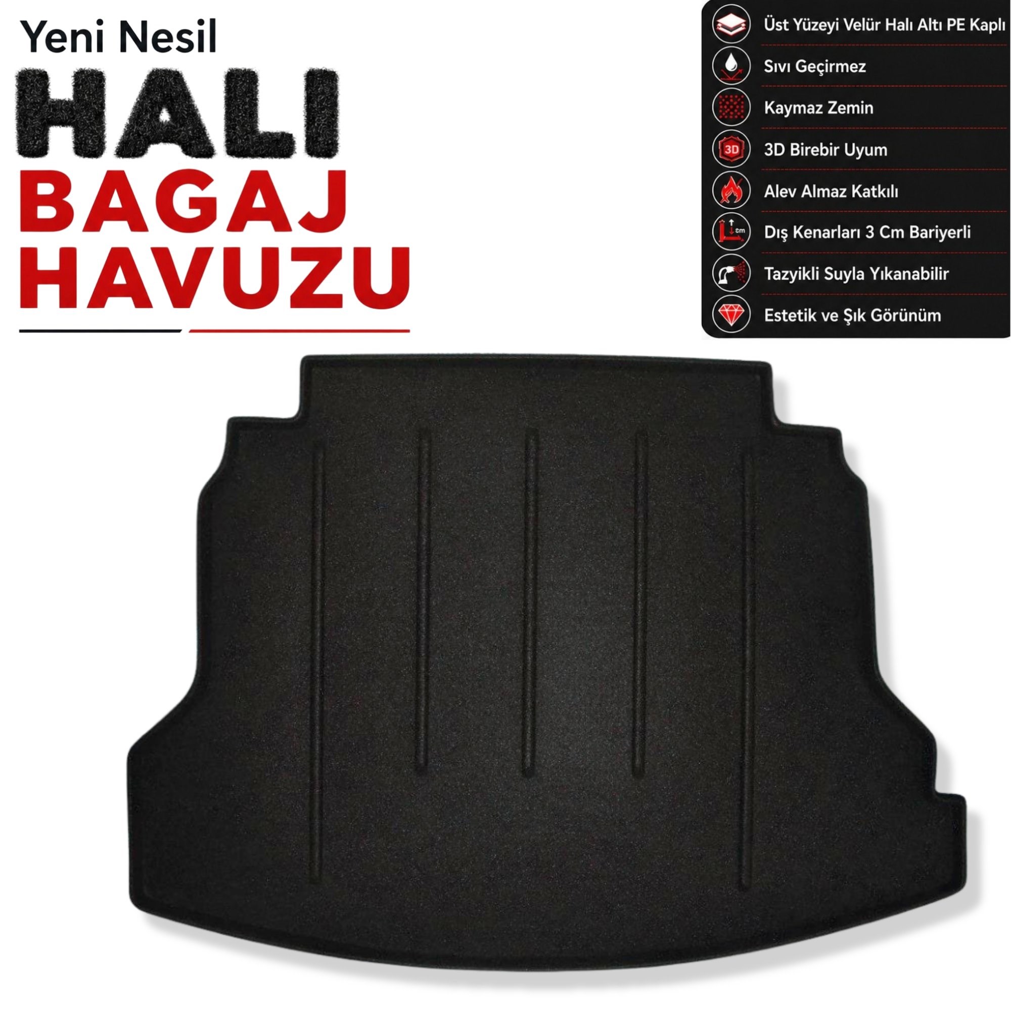 Honda CR-V Halı Bagaj Havuzu (2015 - 2018 Arası)