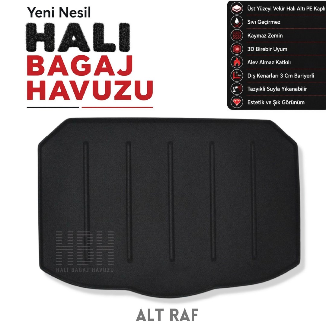 Nissan Qashqai Halı Bagaj Havuzu (2022 ve Sonrası)