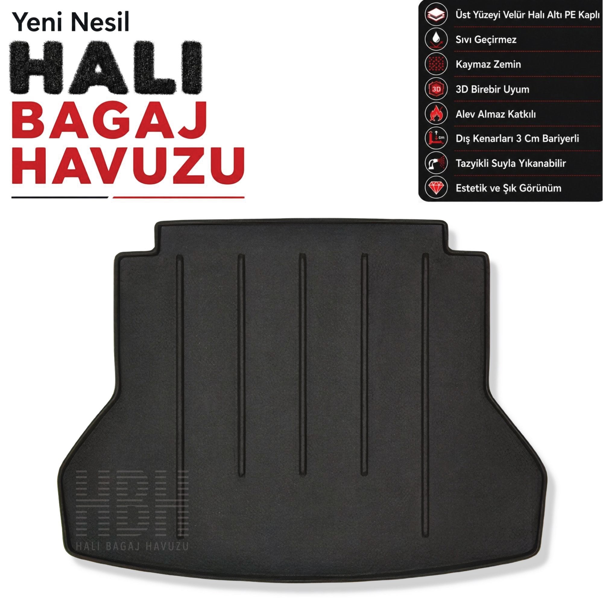 Hyundai Elantra Halı Bagaj Havuzu (2016-2020 Arası)