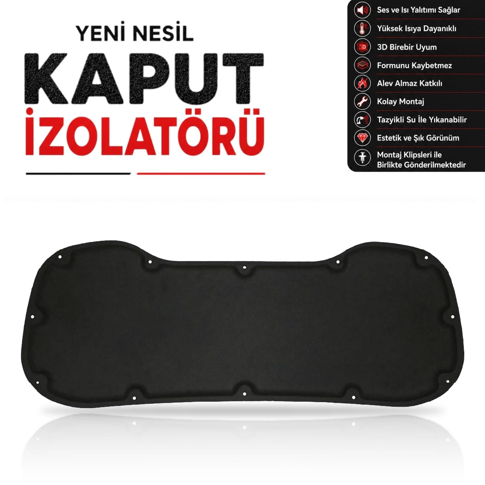 Hyundai i20 Kaput İzolatörü 2020 ve Sonrası