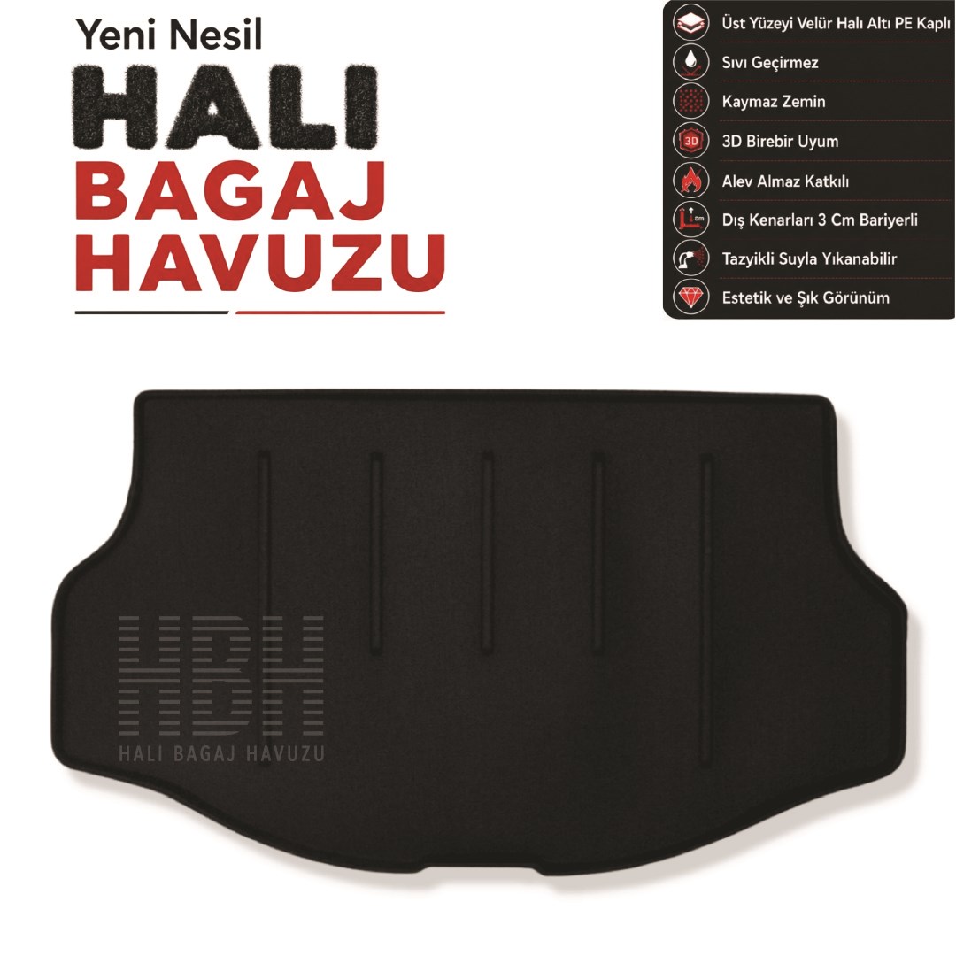 Toyota RAV4 Hybrid Halı Bagaj Havuzu (2017-2020 Arası)