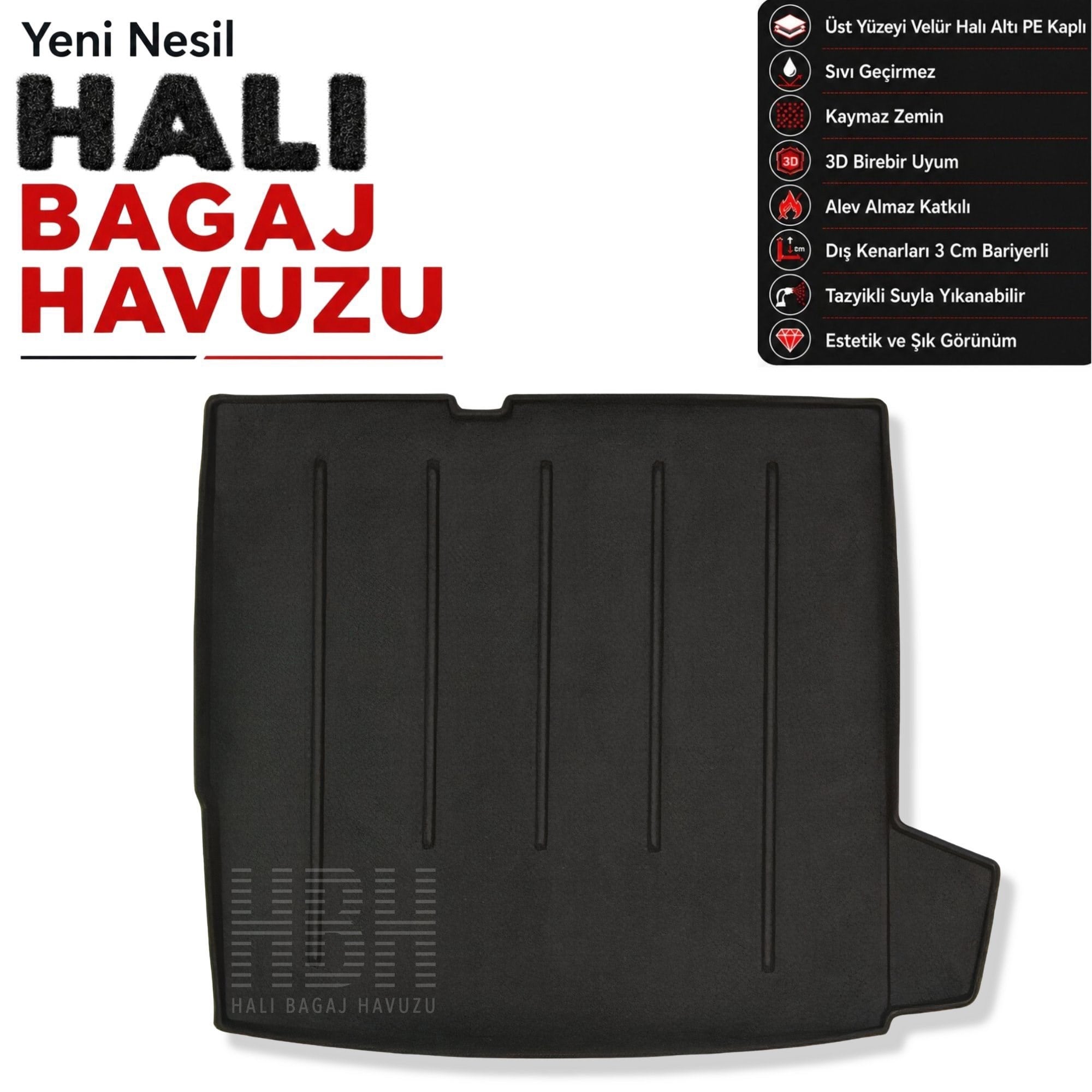 Citroen C5 Halı Bagaj Havuzu (2008-2017 Arası)