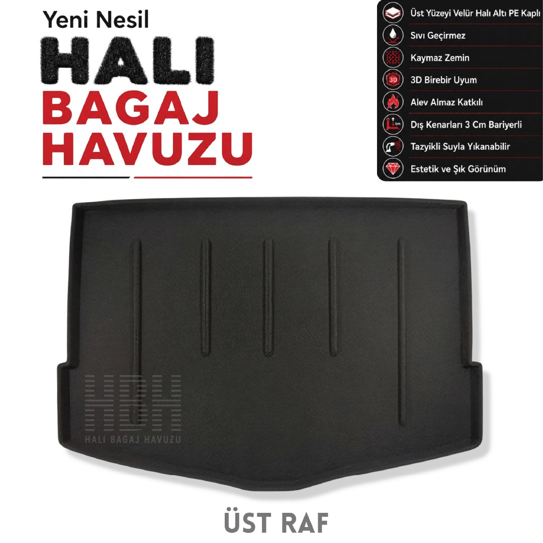 Nissan Qashqai J11 Halı Bagaj Havuzu (2014-2021 Arası)