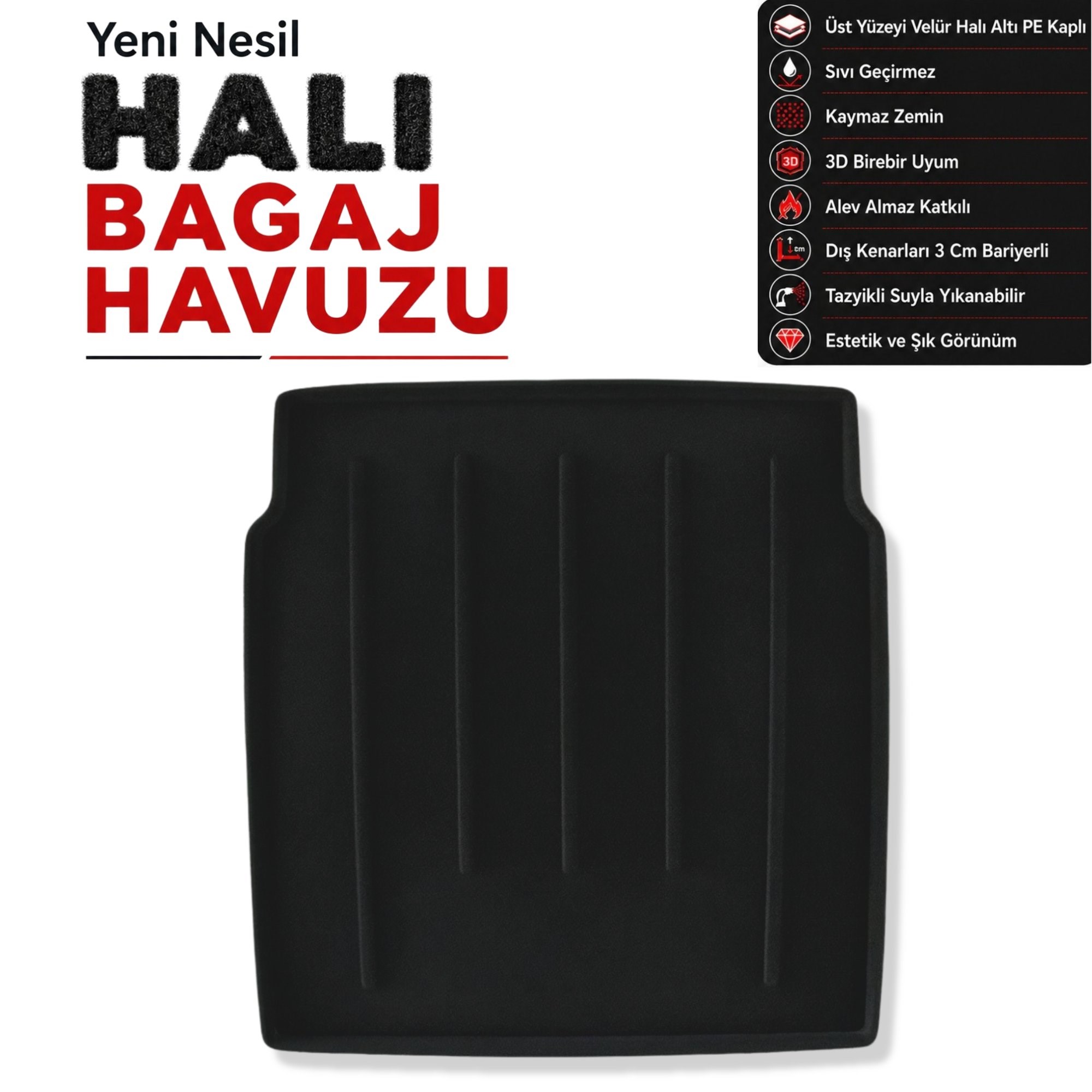Porsche Panamera Halı Bagaj Havuzu (2010 Sonrası)