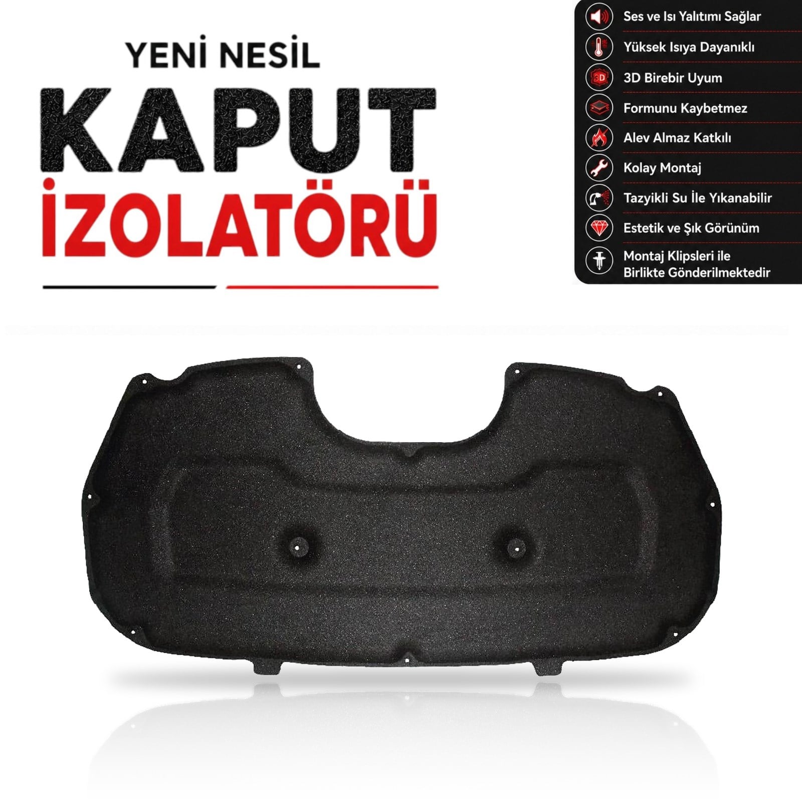 Peugeot 2008 Kaput Izolatörü (2020 ve Sonrası)