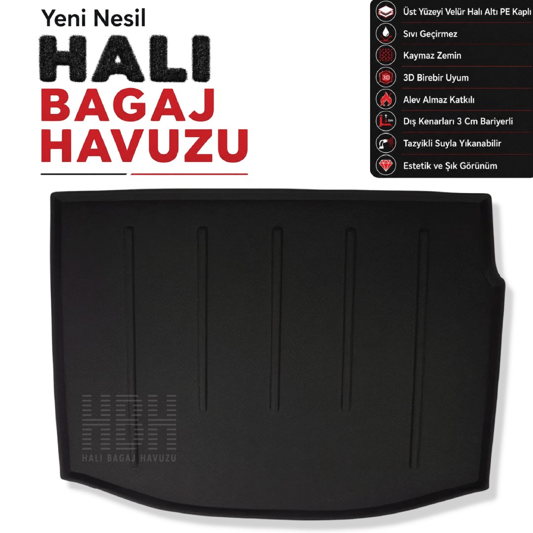 Renault Megane III HB Halı Bagaj Havuzu (2009-2016 Arası)