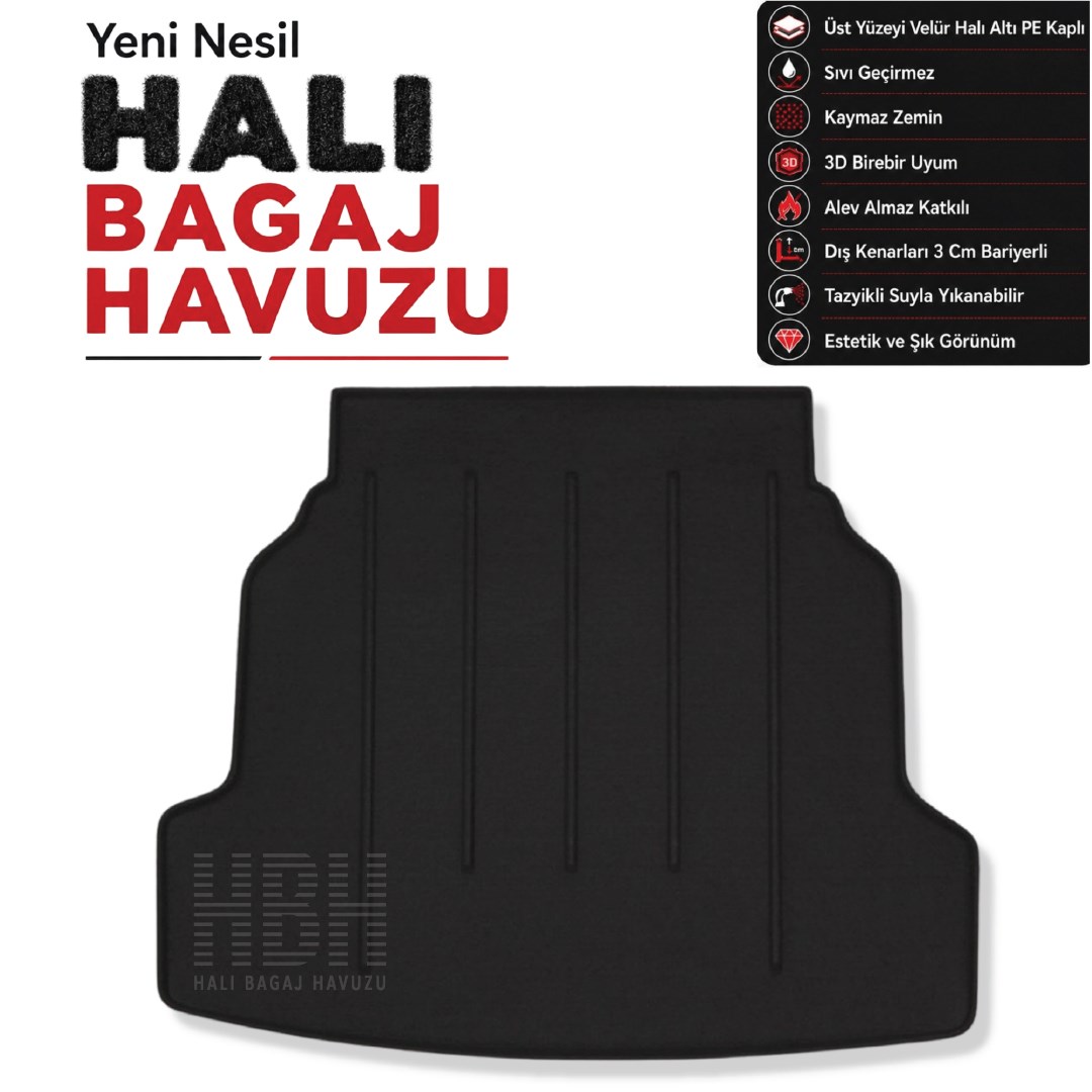 Renault Latitude Halı Bagaj Havuzu (2009-2016 Arası)