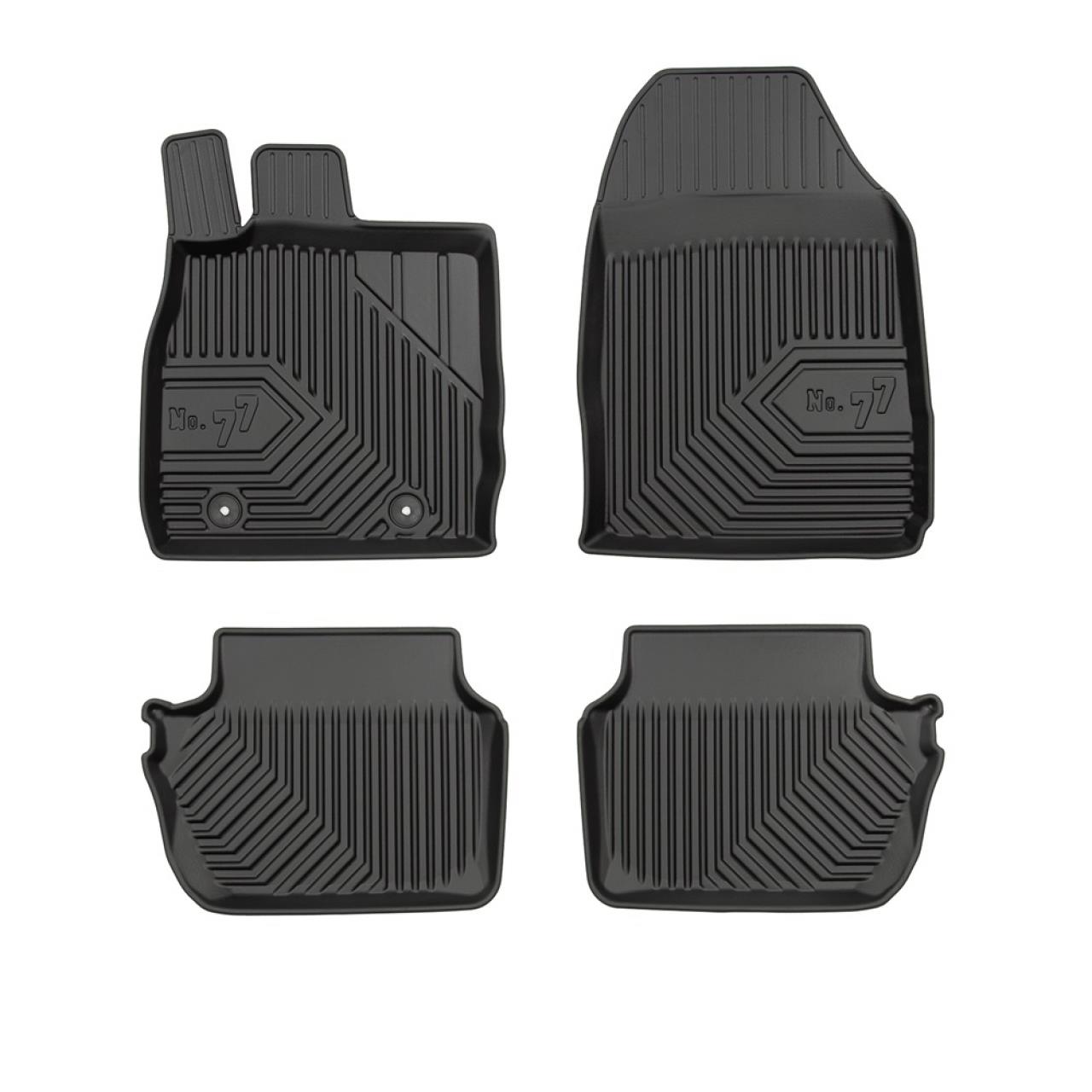Ford Fiesta VI Sürücü taraf klips mesafesi 25,5cm 2008-2017 Arası Uyumulu Havuzlu Paspas