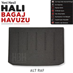 Audi A3 Sportback Halı Bagaj Havuzu (2013 - 2021 Arası)