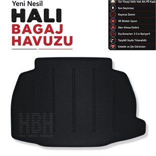 Toyota CH-R 2023 Sonrasi Hali Bagaj Havuzu (Ses Sistemli Modellere Uyumlu)