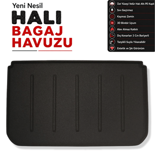 Mini Cooper 5 Kapı Alt ve Üst Uyumlu Halı Bagaj Havuzu (2025 ve Sonrası)