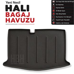 Nissan Micra K14 Halı Bagaj Havuzu (2016-2023 Arası)