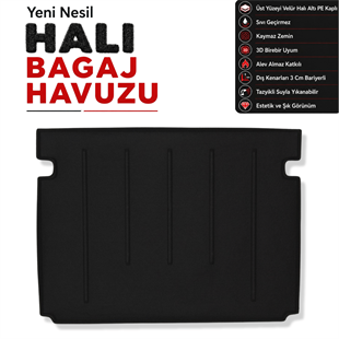 Renault Kangoo Multix Halı Bagaj Havuzu (2008 - 2023 Arası)