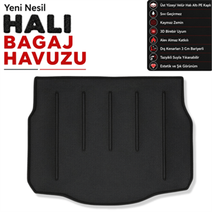 Citroen C4 Cactus Halı Bagaj Havuzu (2014-2020 Arası)