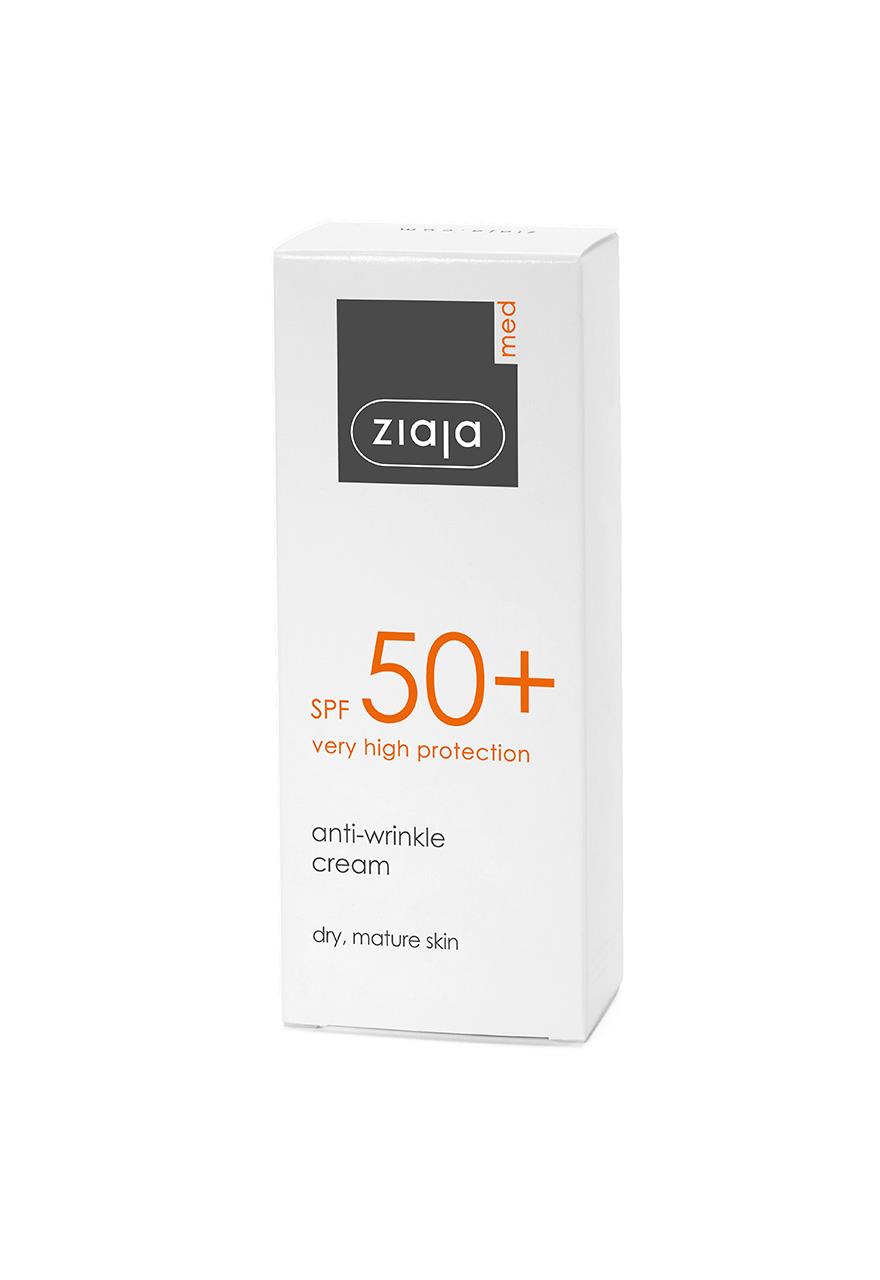 Ziaja Med Sun Yüz Kremi Kırışıklık Önleyici Spf 50+ UVA+UVB 50 ml