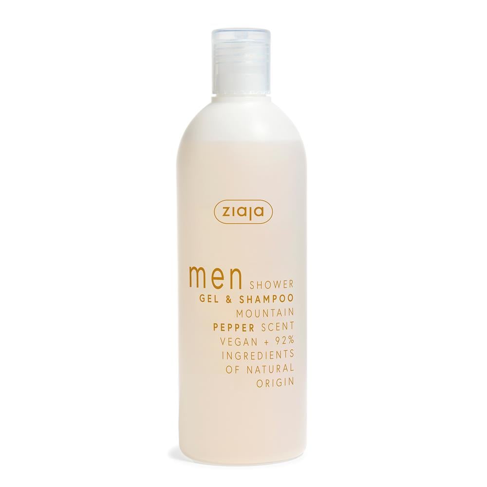 Ziaja - MEN SHOWER GEL & SHAMPOO MOUNTAIN PEPPER 400 ML
