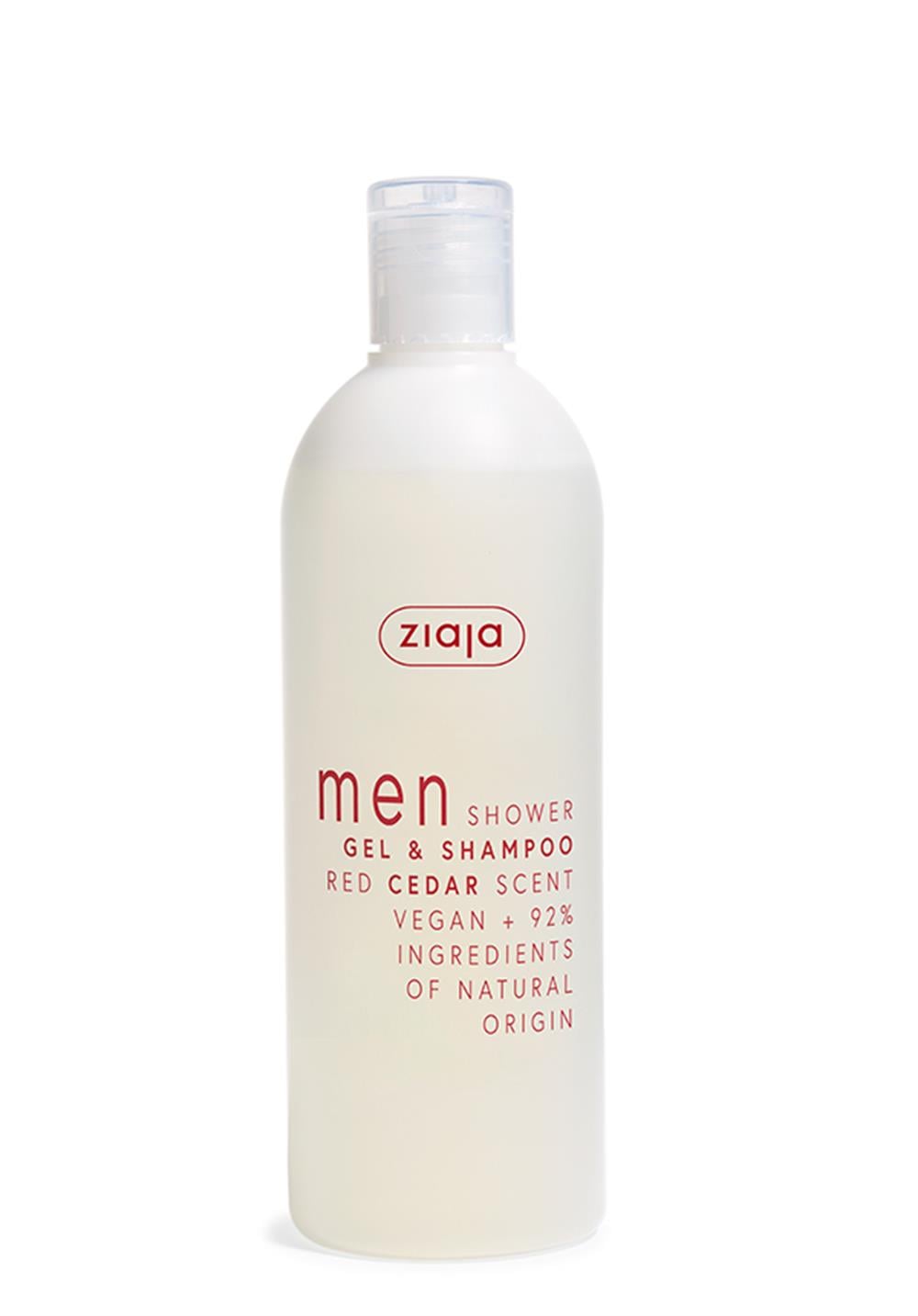 Ziaja - MEN SHOWER GEL & SHAMPOO RED CEDAR 400 ML