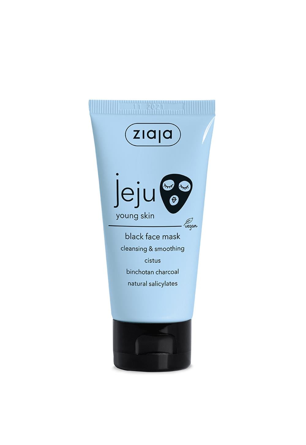 Jeju Genç Cilt Arındırıcı & Pürüzsüzleştirici Siyah Yüz Maskesi 50 ml